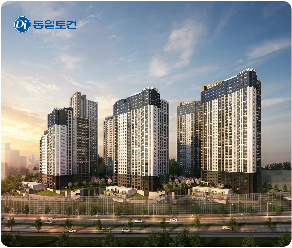 동일하이빌 단지 조감도